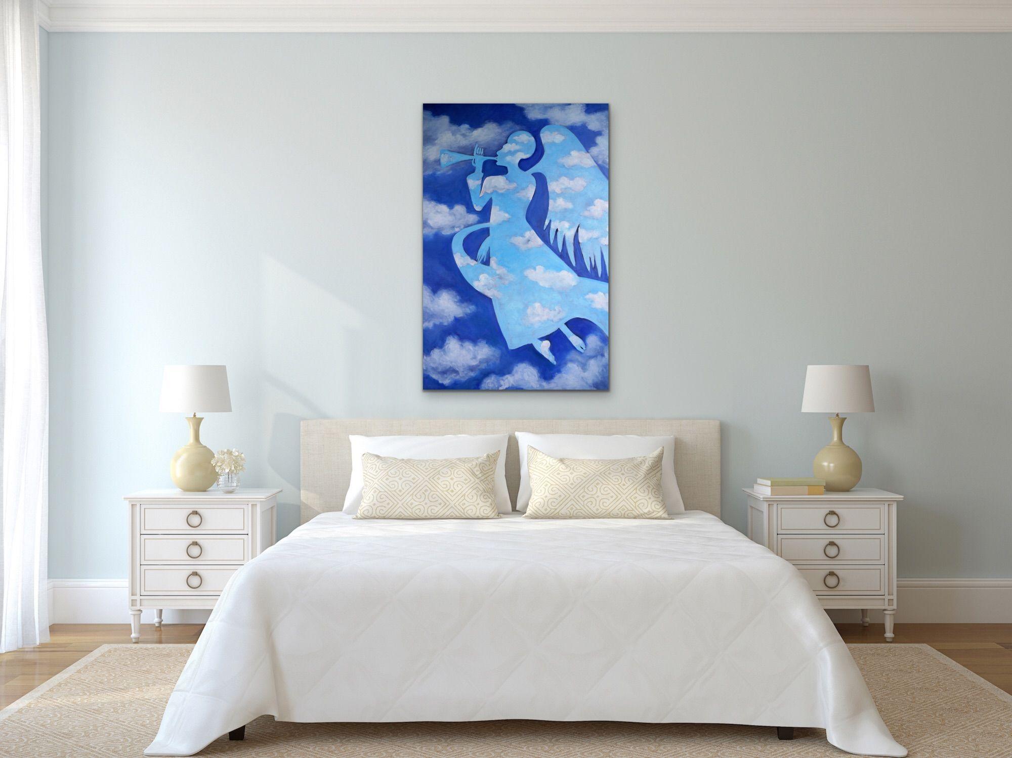Gabe in the Clouds, Painting, Oil on Canvas For Sale 3
