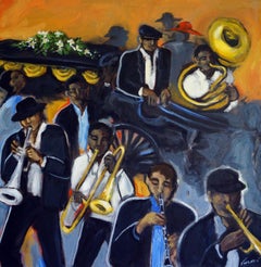 Jazz Funeral, Painting, Oil on Canvas