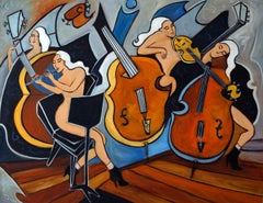 La Quatuor, Painting, Oil on Canvas