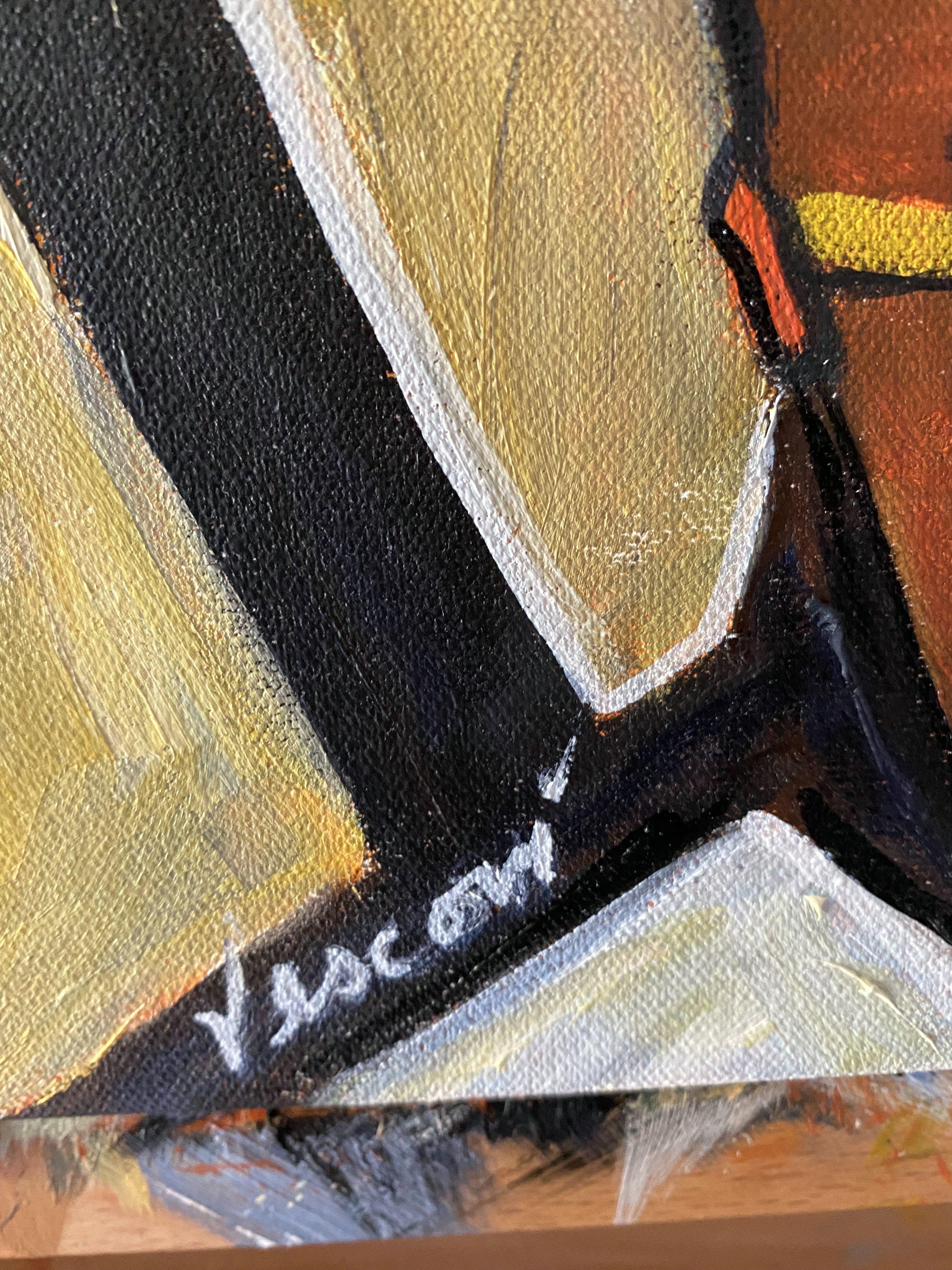 Latin Rhythms, Painting, Oil on Canvas For Sale 3