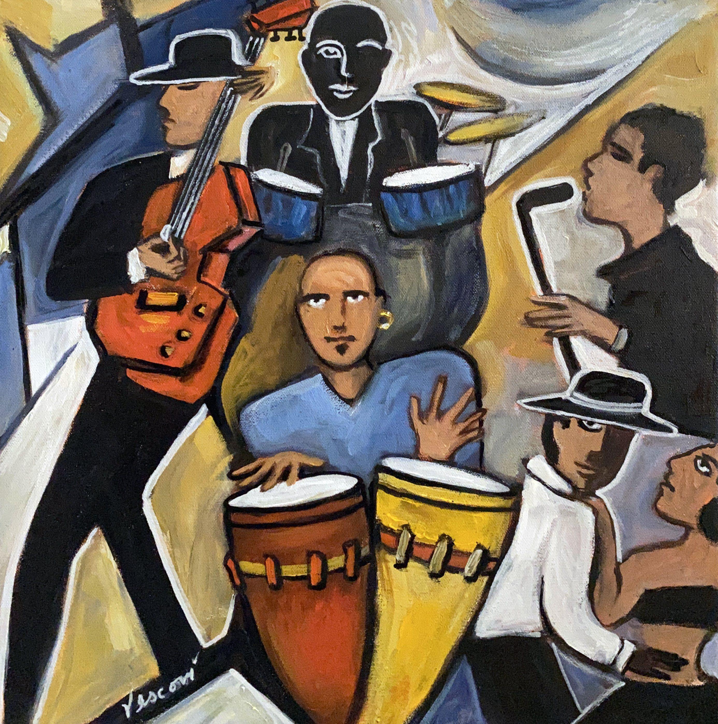 Lateinische Rhythmen, Gemälde, Öl auf Leinwand