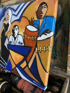Le Chanteur, Painting, Acrylic on Canvas