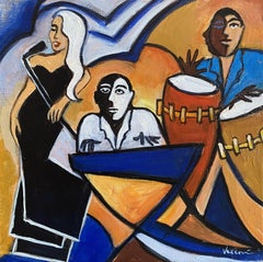 Le Chanteur, Painting, Acrylic on Canvas