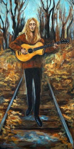 Le Guitariste, Gemälde, Öl auf Leinwand
