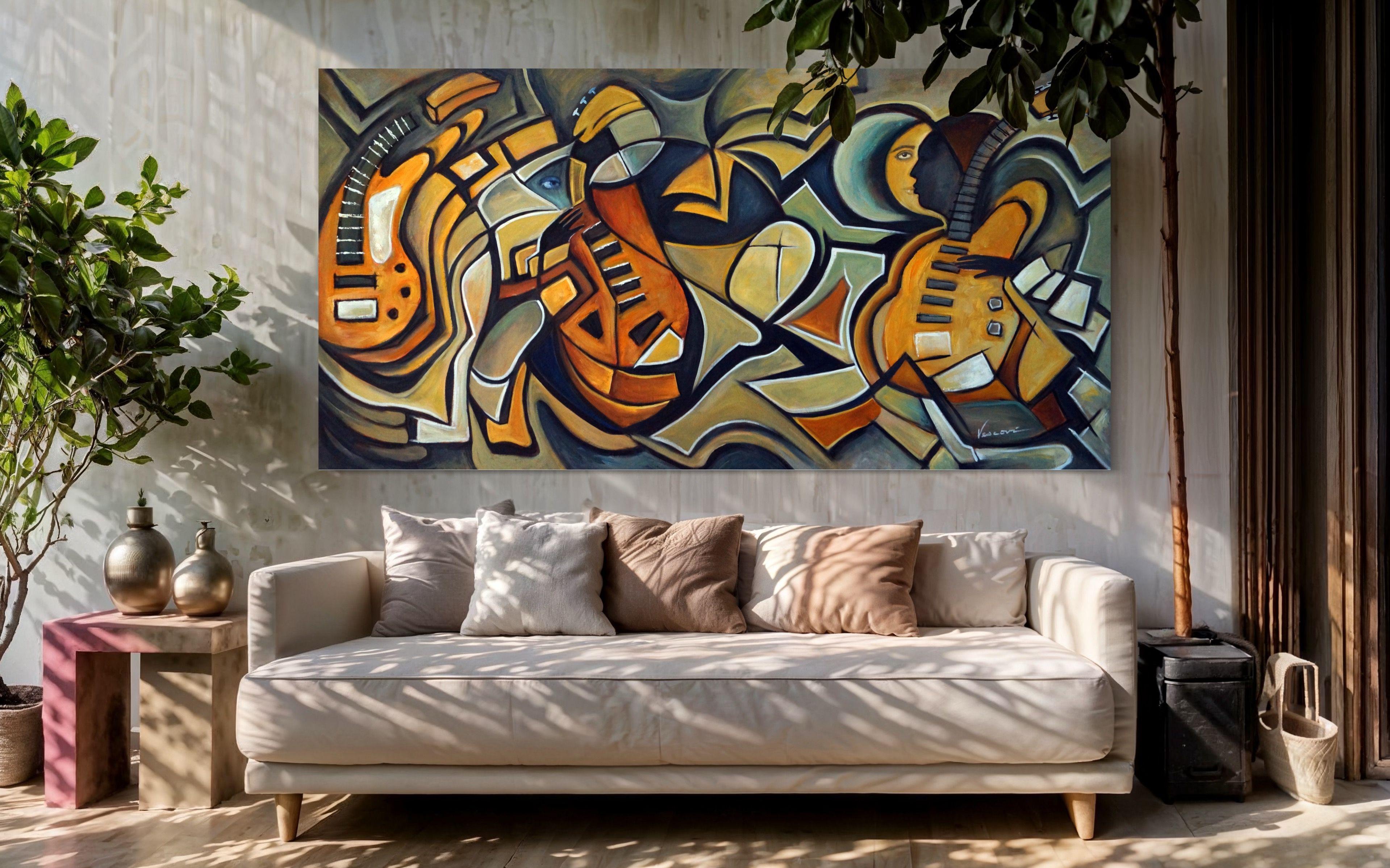 MUSICA, Pittura, Olio su tela in vendita 2
