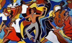 Ritmos de Plata, Painting, Acrylic on Canvas