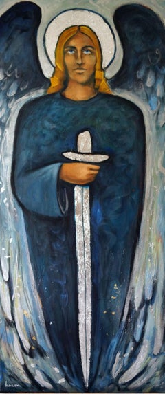 St Michael, Gemälde, Öl auf Leinwand