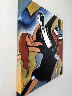 Tango Noir, Painting, Acrylic on Canvas