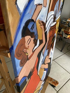 The Nightclub, Painting, Acrylic on Canvas