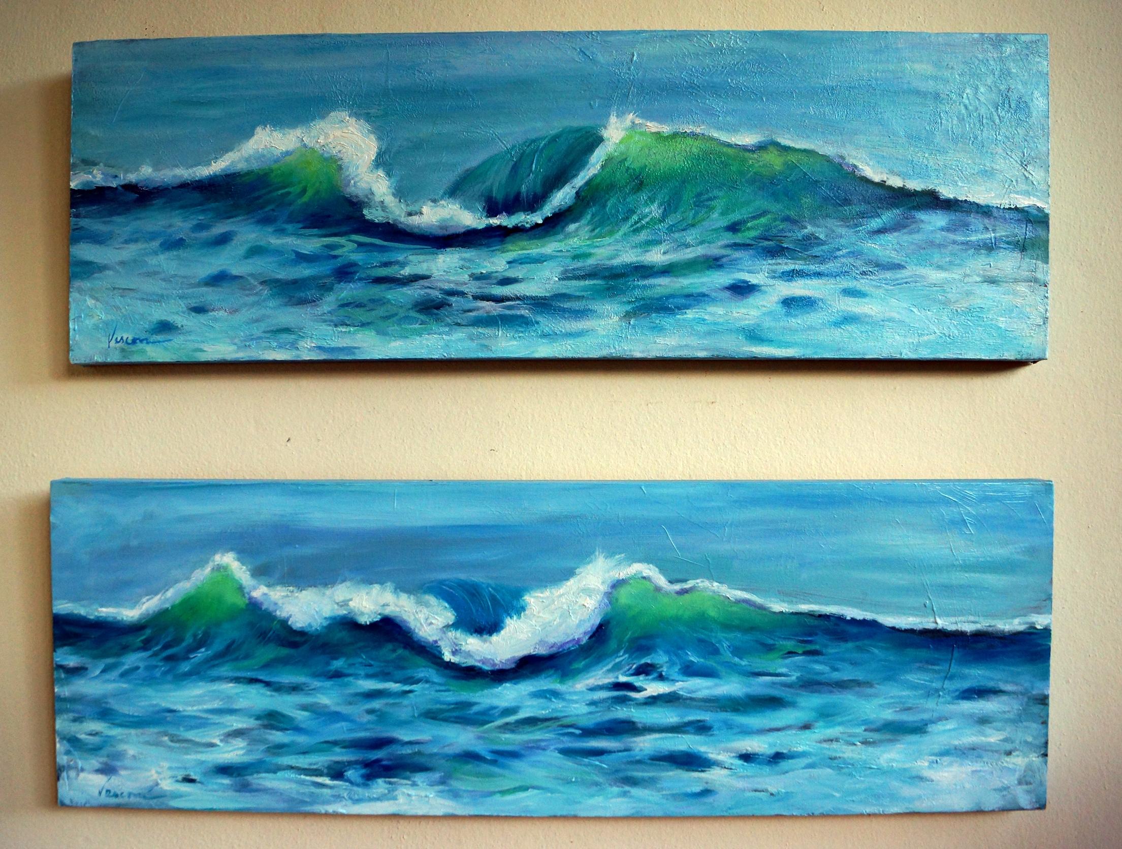 The Wave 1, Painting, Oil on Canvas 1