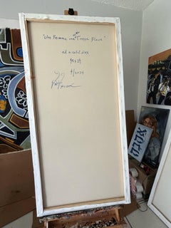 Une Femme avec une Tresse Bleue, Pittura, Olio su tela