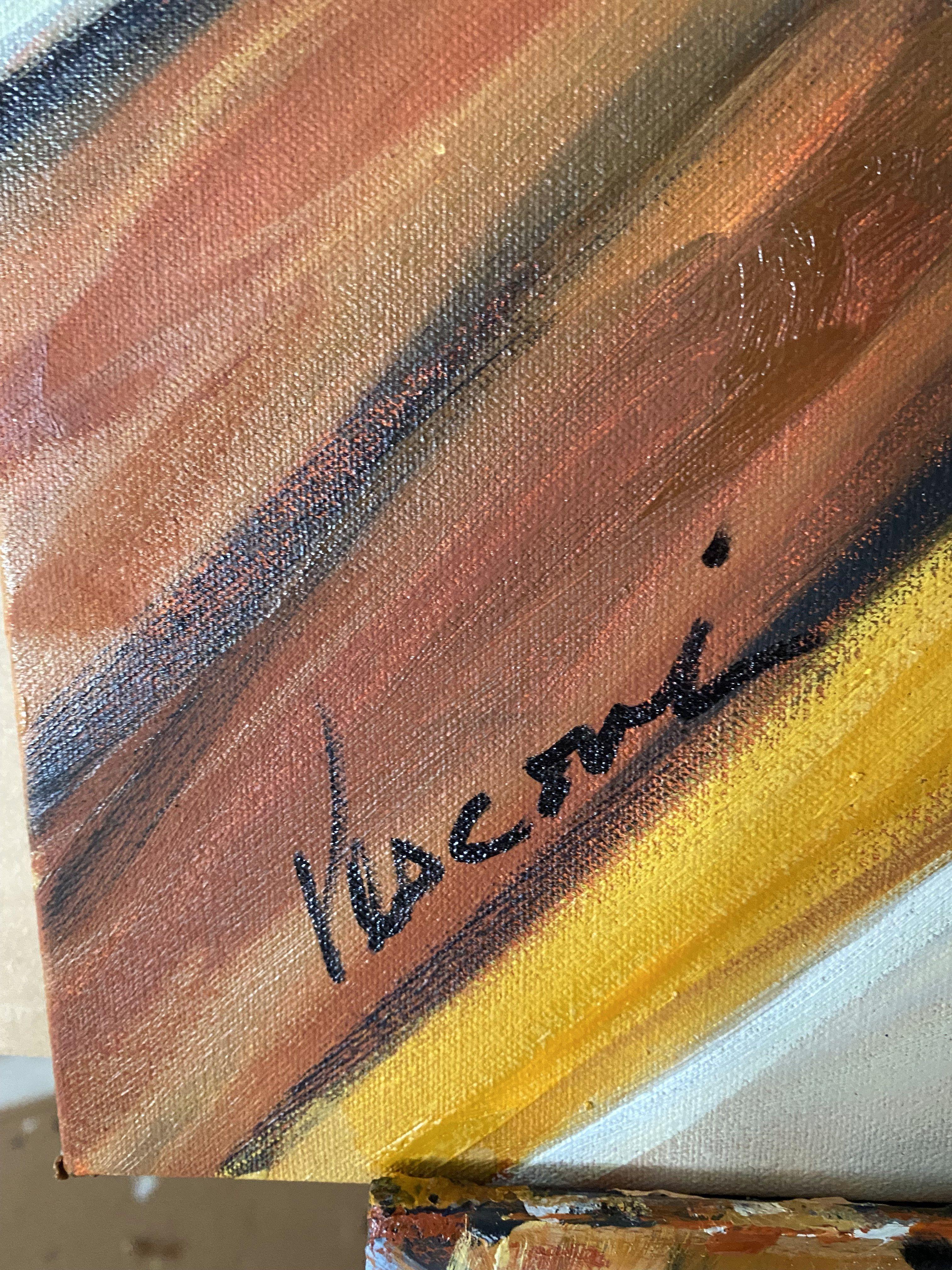 Violoncelle Seul, Painting, Oil on Canvas For Sale 3