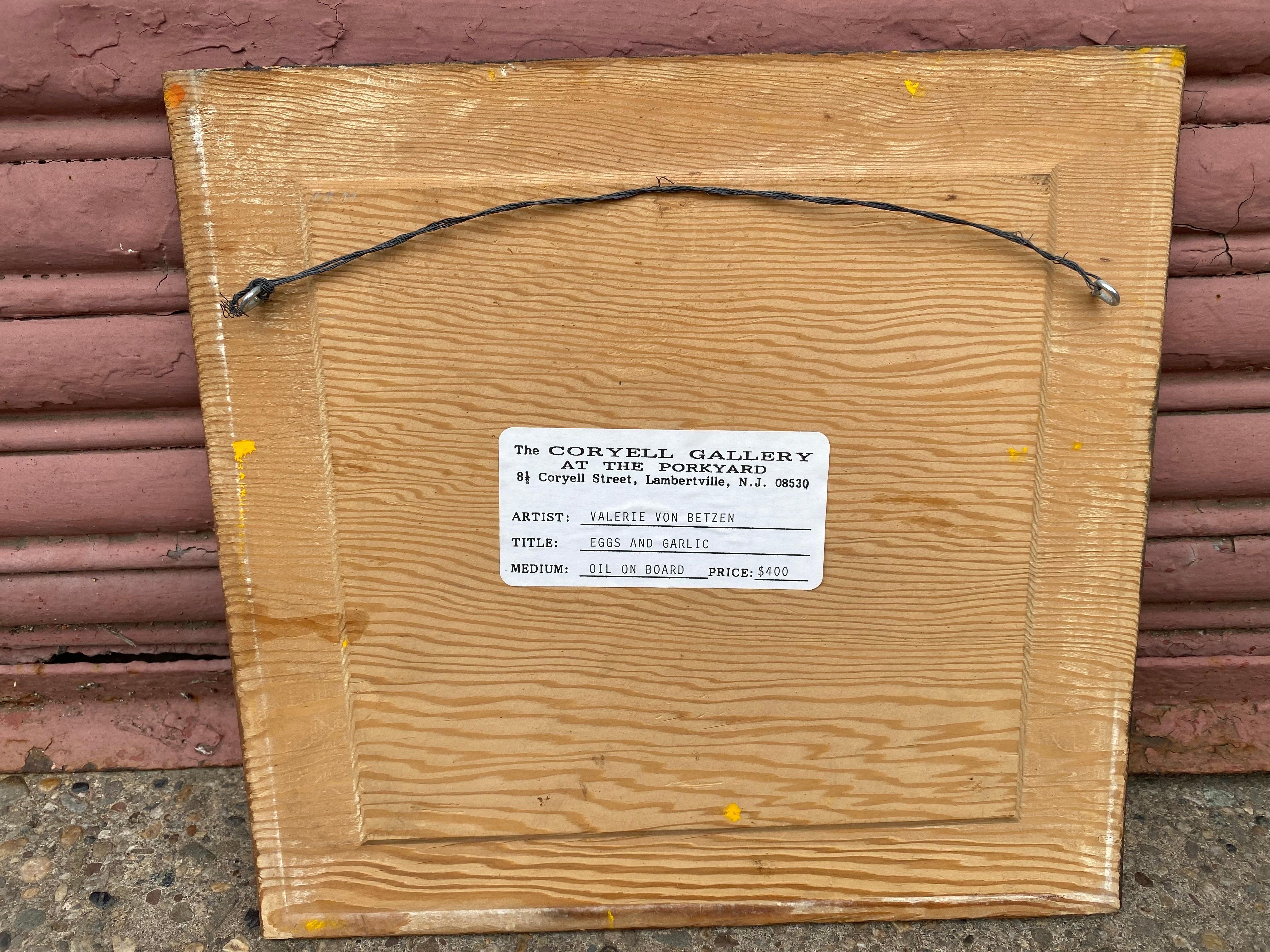 Valerie Von Betzen Artista del Condado de Bucks Óleo sobre panel de madera Pintado a mano en venta