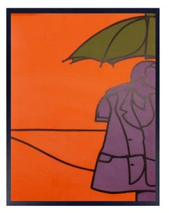 Valerio Adami Farbe Lithographien 16,5 "H x 12,5 "W Mid Century Modern Abstrakte Kunst