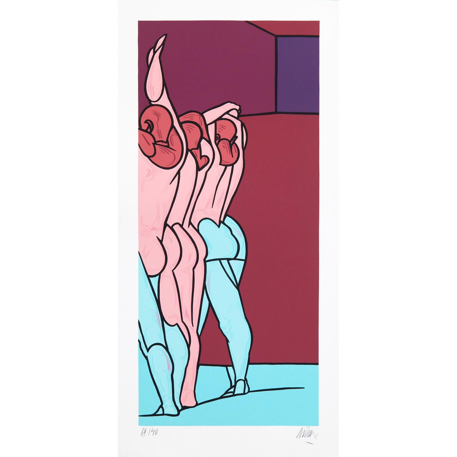 Valerio Adami Figurative Print - Figure de dos