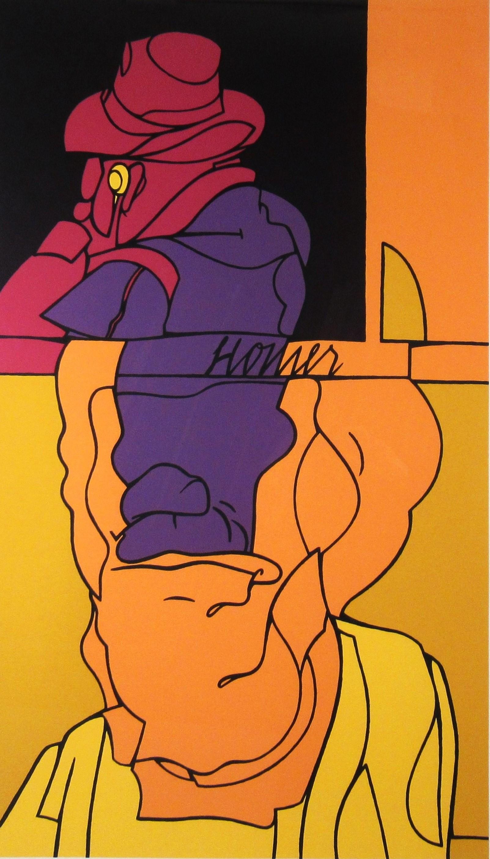 Homer - Print by Valerio Adami