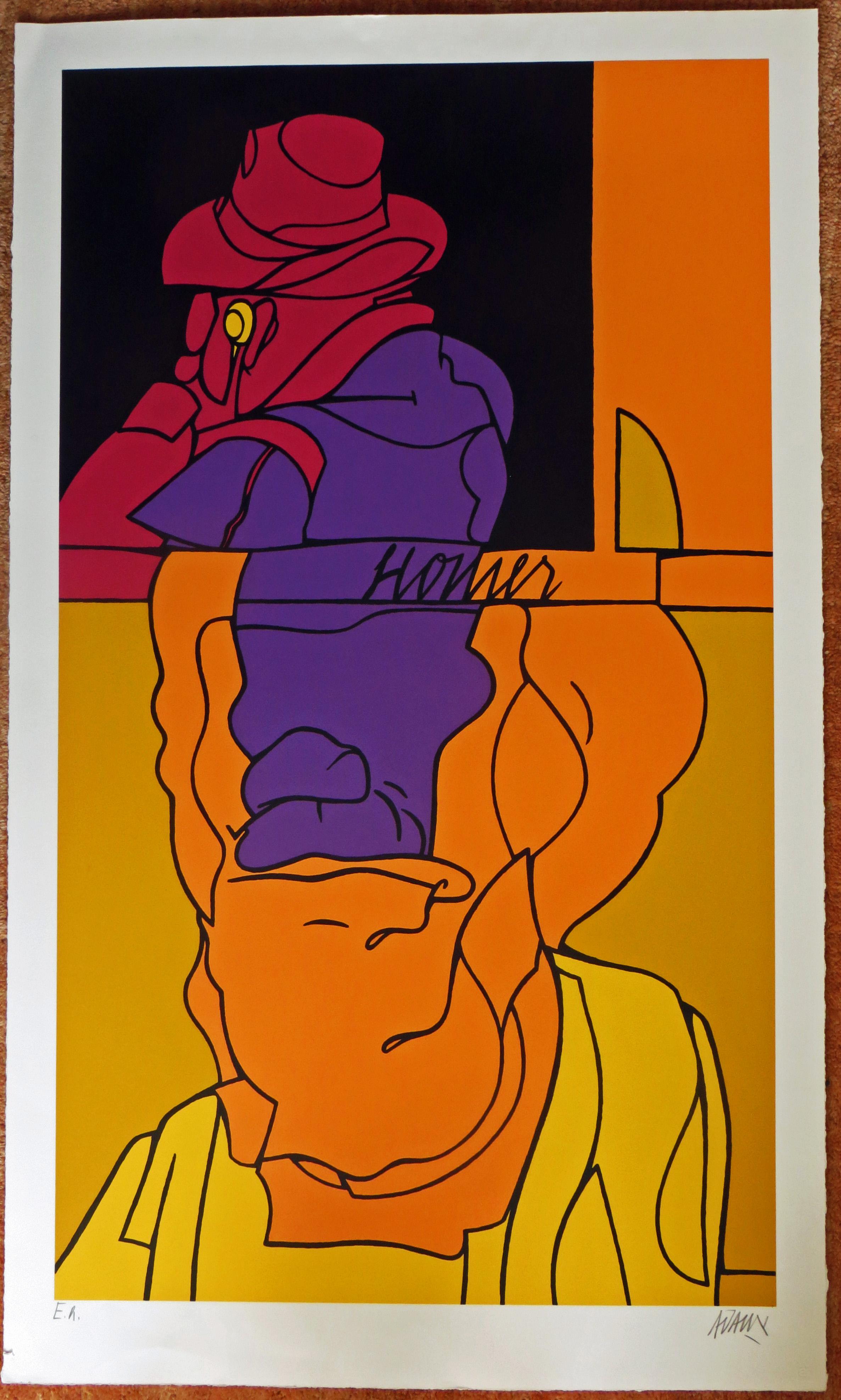 Homer - Print by Valerio Adami