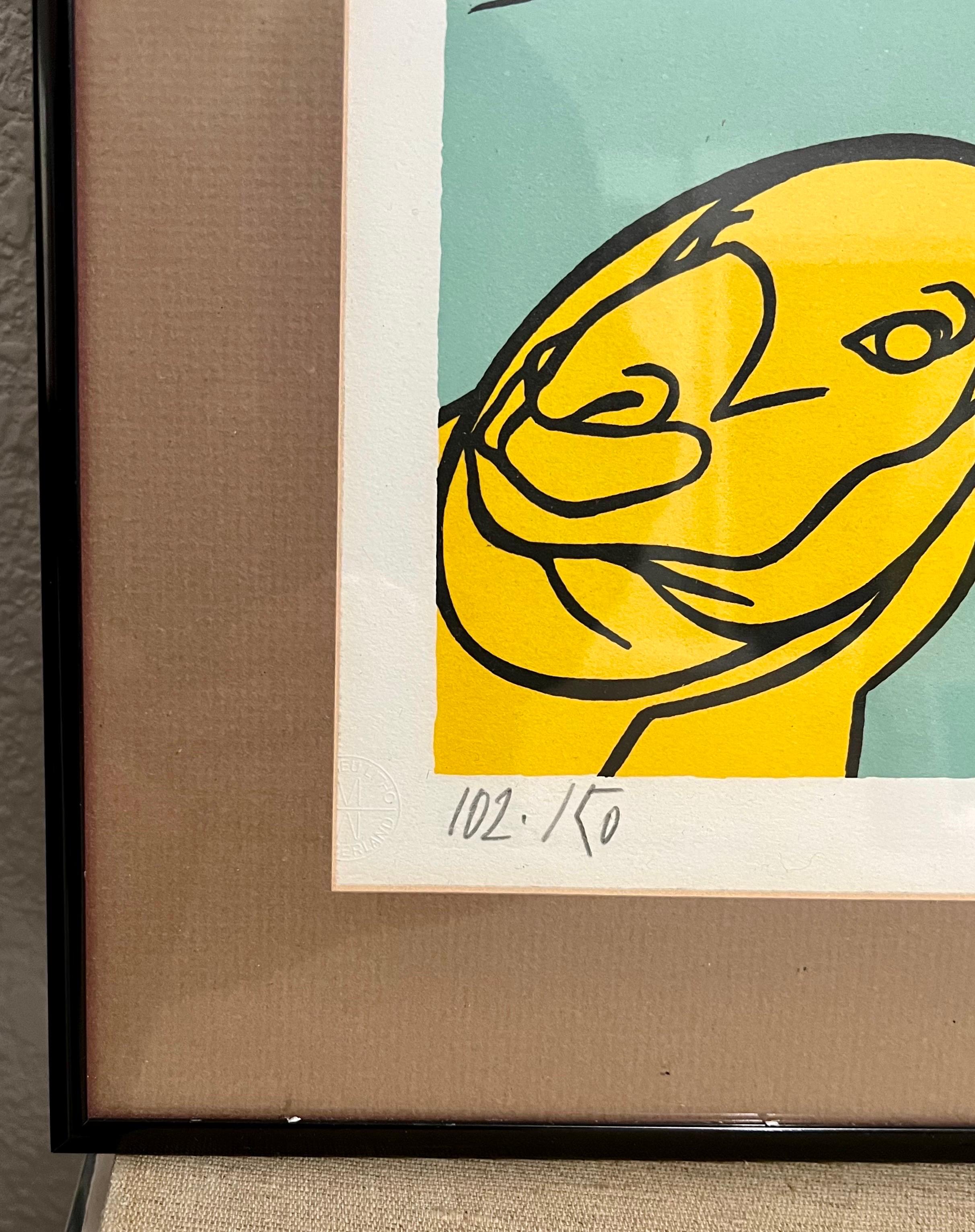 Italian Post Modern Pop Art Lithograph Silkscreen Valerio Adami Galerie Maeght For Sale 9