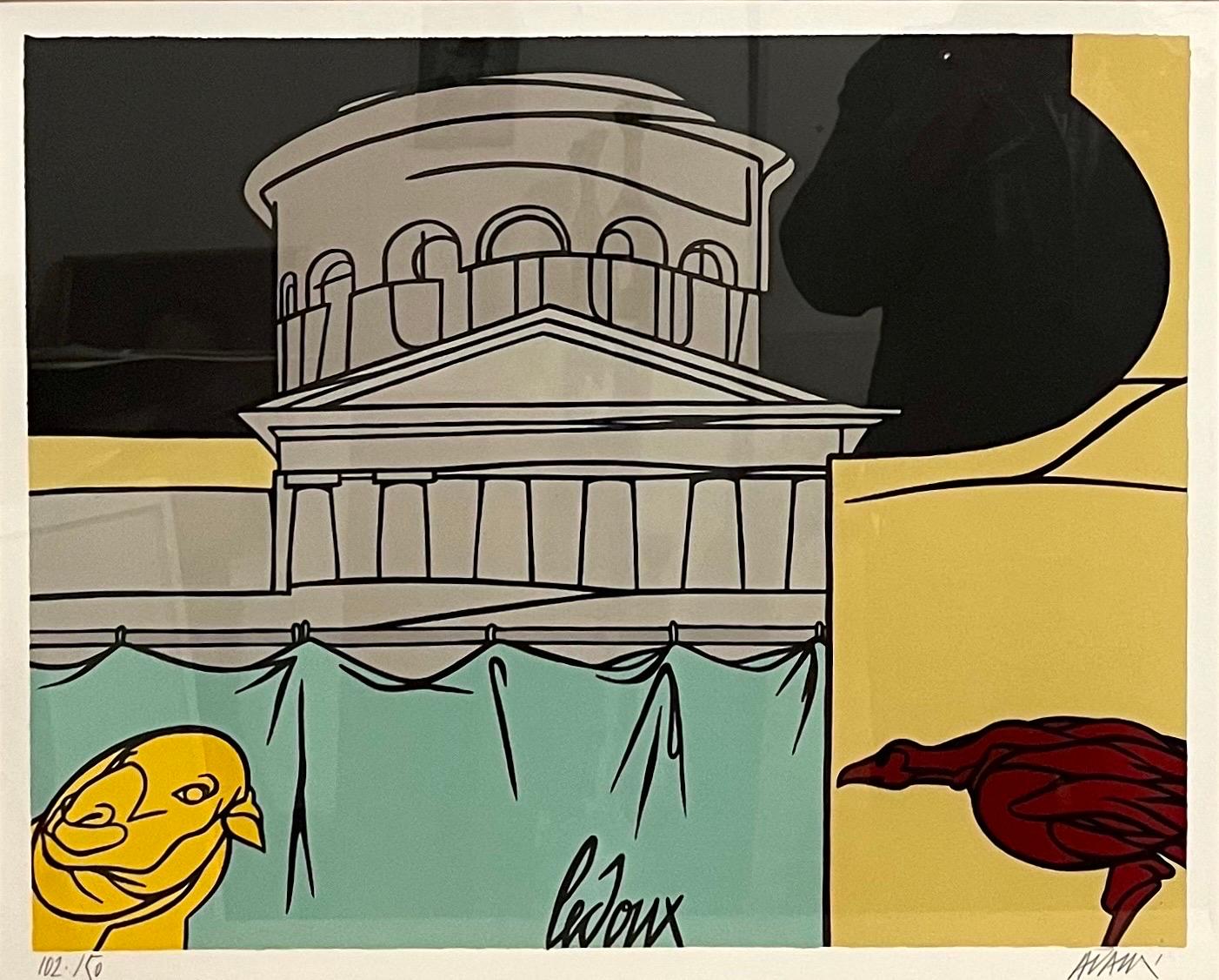 Italian Post Modern Pop Art Lithograph Silkscreen Valerio Adami Galerie Maeght For Sale 10