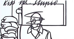 "Kiss Me Stupid Exhibition Poster, " Poster by Valerio Adami