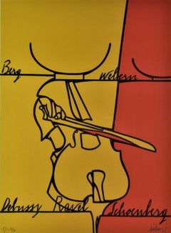 "Moments Musicaux de Six a Huit" variant orange and yellow
