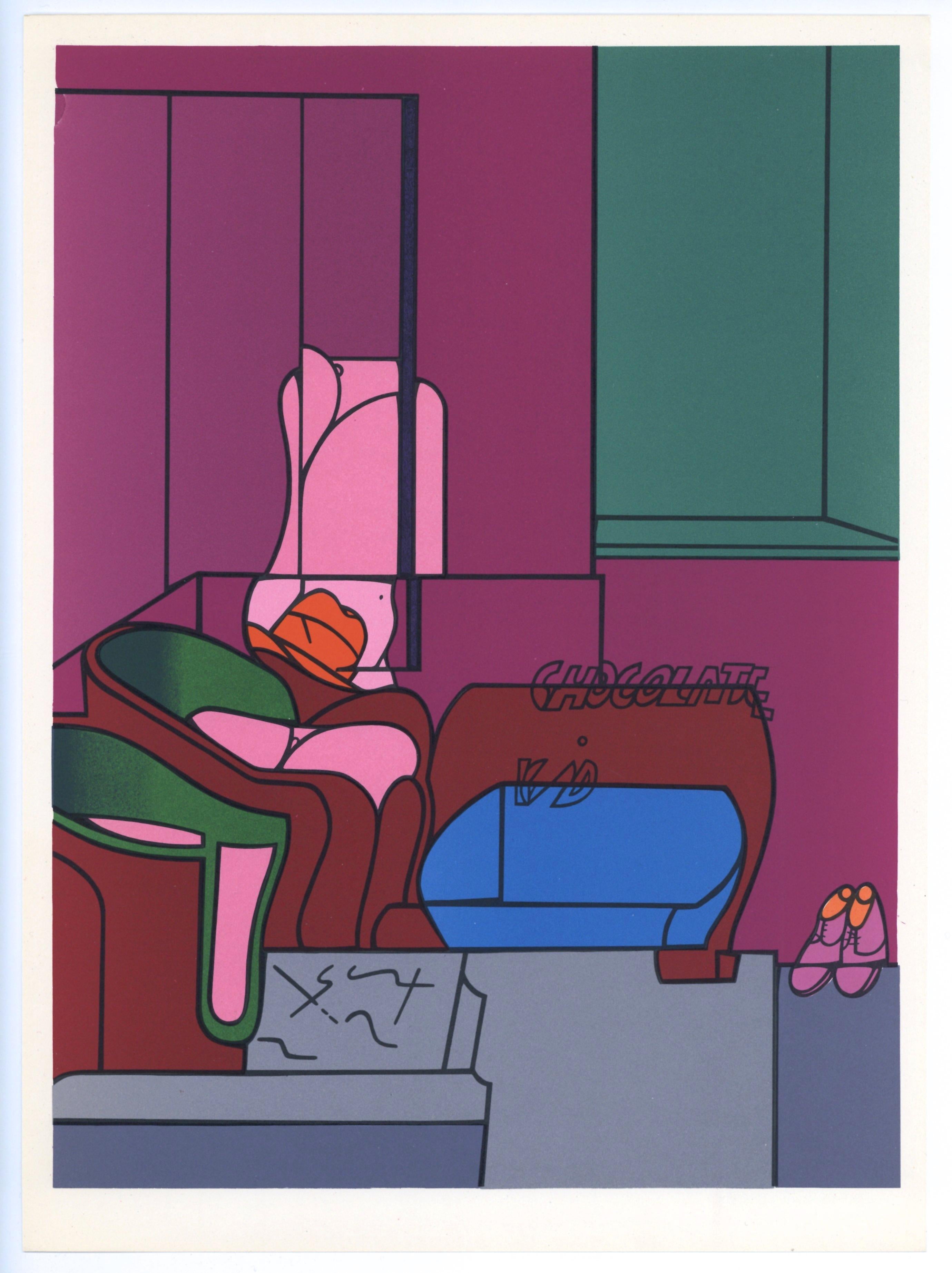 original lithograph - Print by Valerio Adami