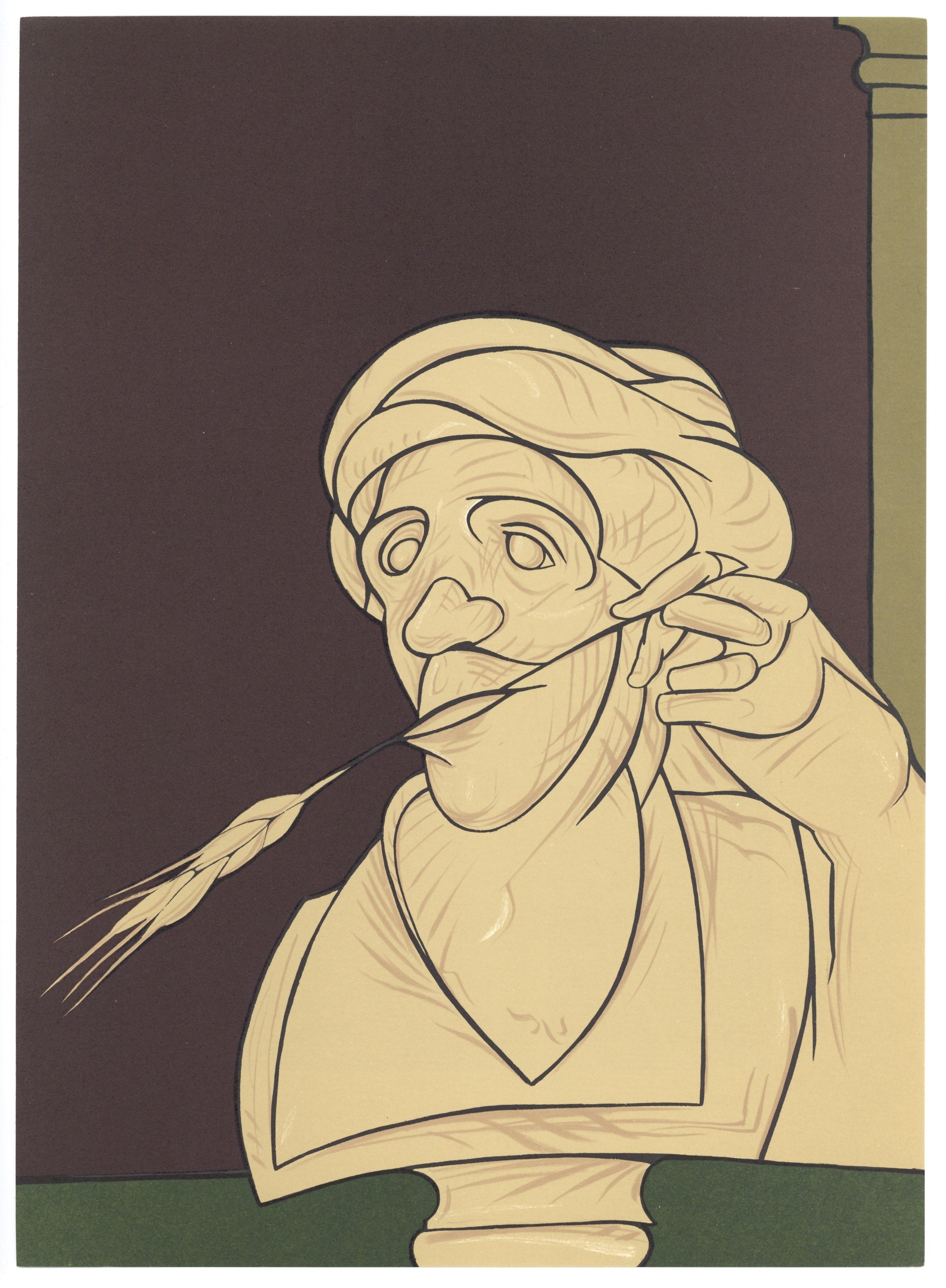 Valerio Adami Figurative Print - original lithograph