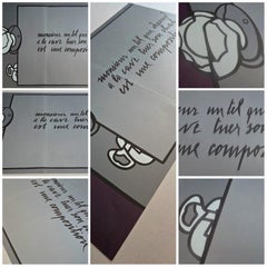 Composizione senza titolo I (Maeght, contorno in grassetto, figurazione narrativa)