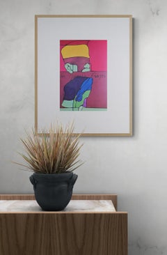 Komposition ohne Titel VI (Maeght, kräftige Konturen, narrative Figuration)