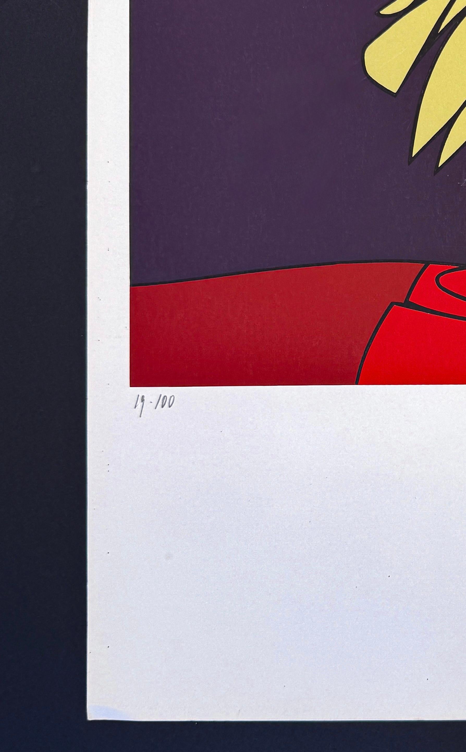 Valerio Adami (1935) - Apollon - Silkscreen printing on paper - 1978 For Sale 3