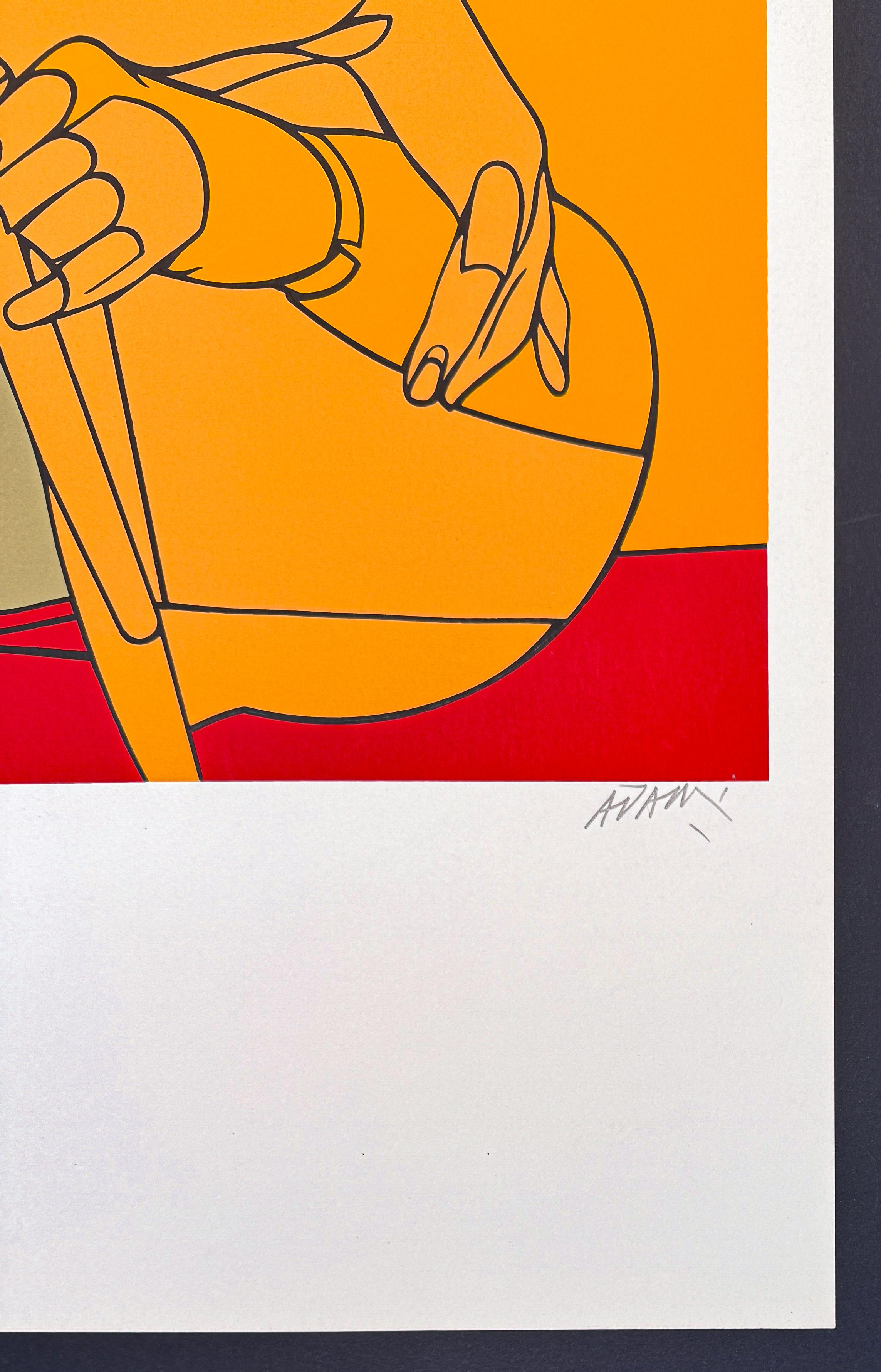 Valerio Adami (1935) - Apollon - Silkscreen printing on paper - 1978 For Sale 4