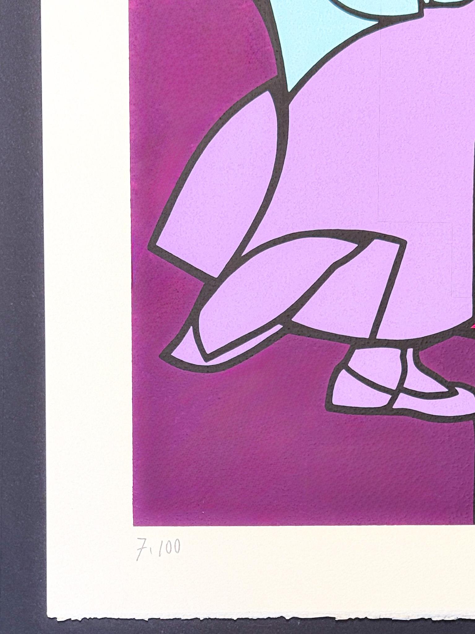 Valerio Adami (1935) - Untitled - Silkscreen printing on paper - 1975 For Sale 3