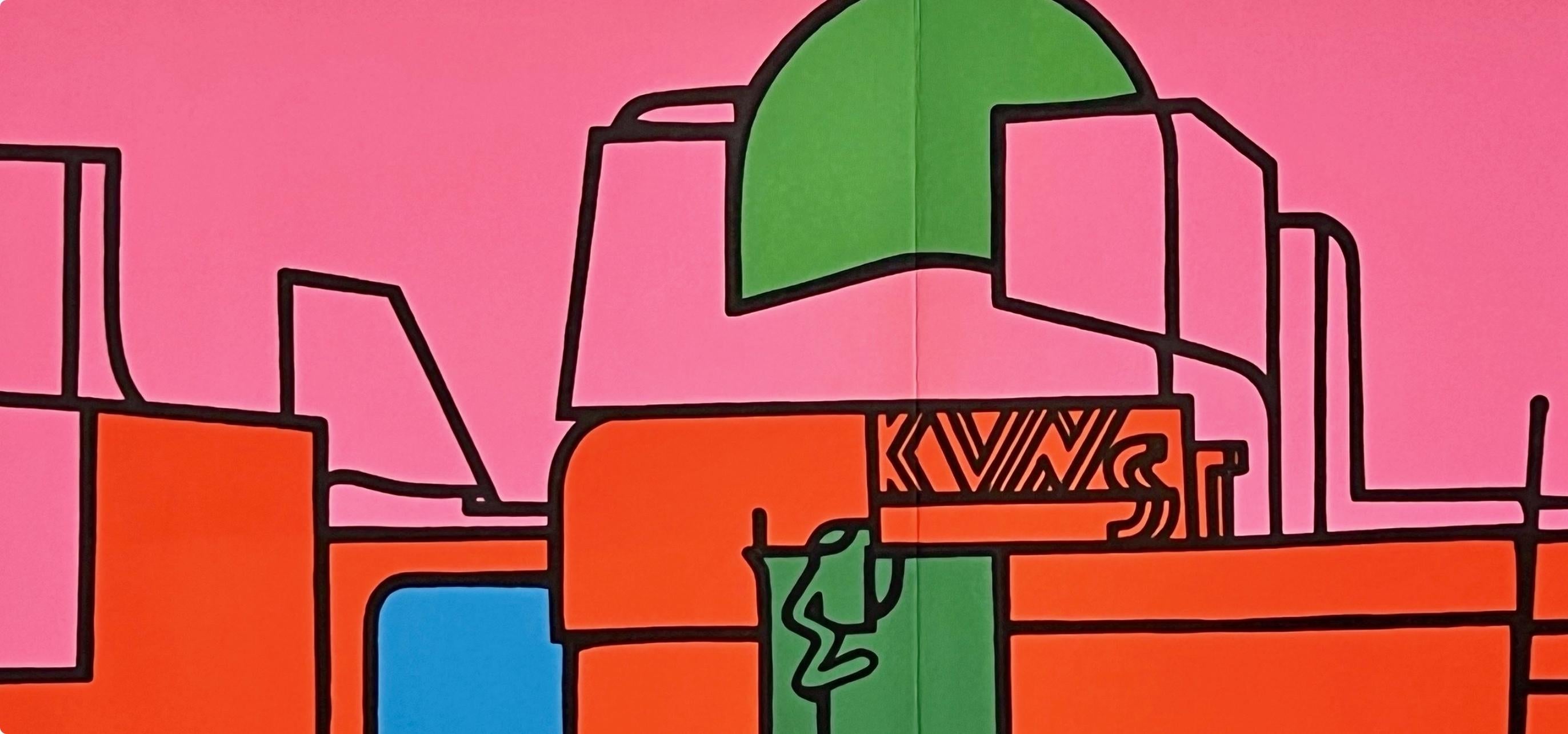 Valerio Adami, Composition, L'édition de tête (d'après) en vente 1