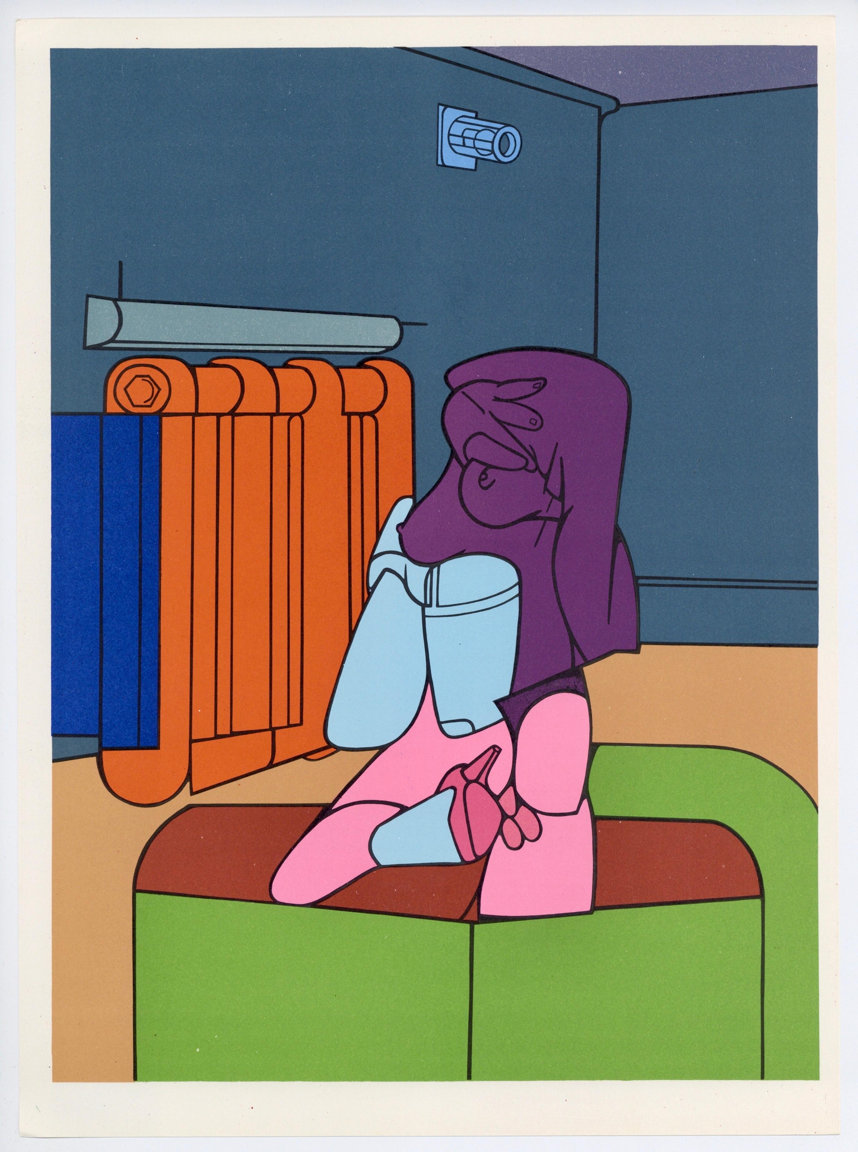 Valerio Adami, Composition, L'édition de tête (after) For Sale 4