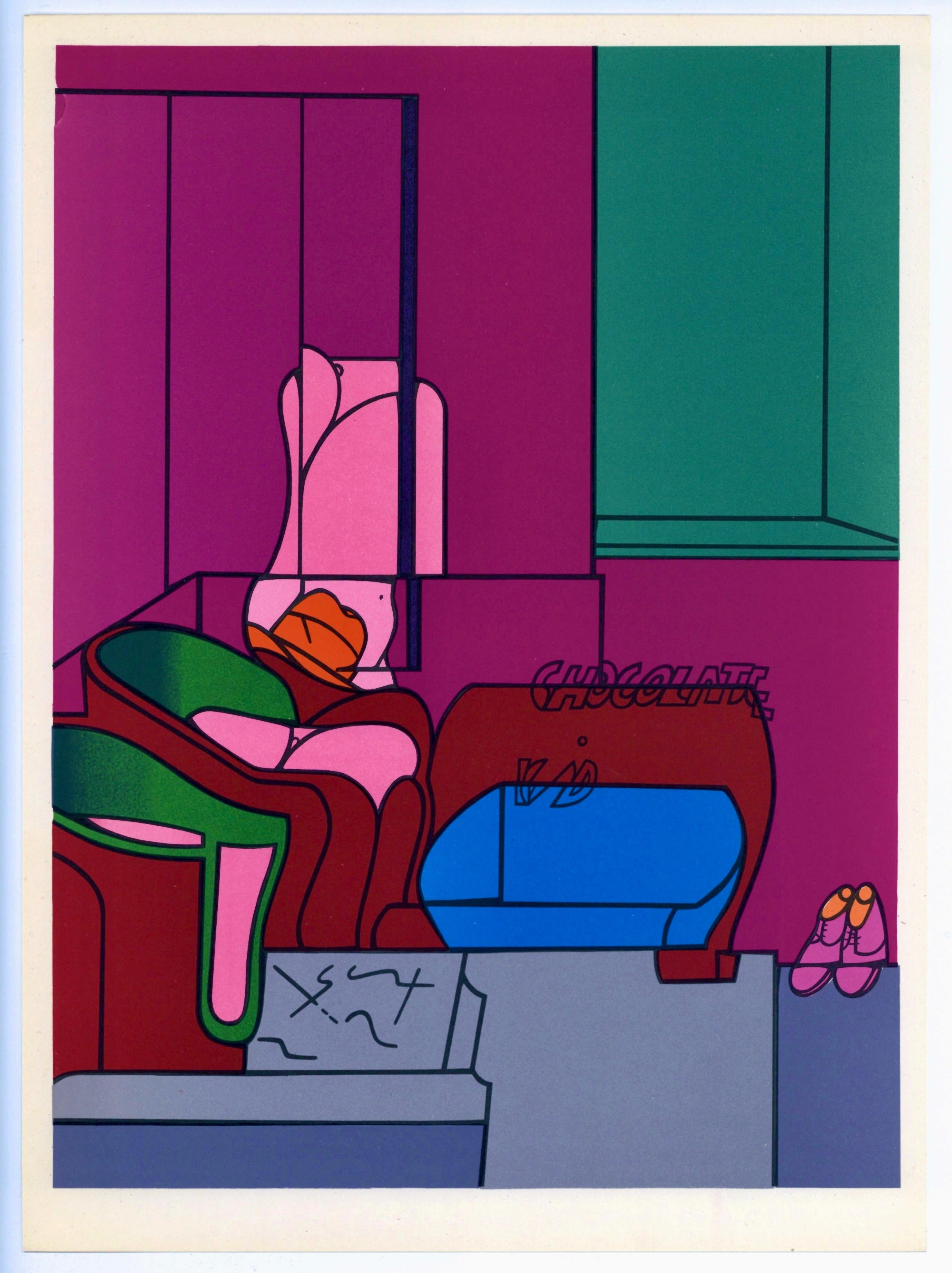 Valerio Adami, Composition, L'édition de tête (d'après) en vente 4