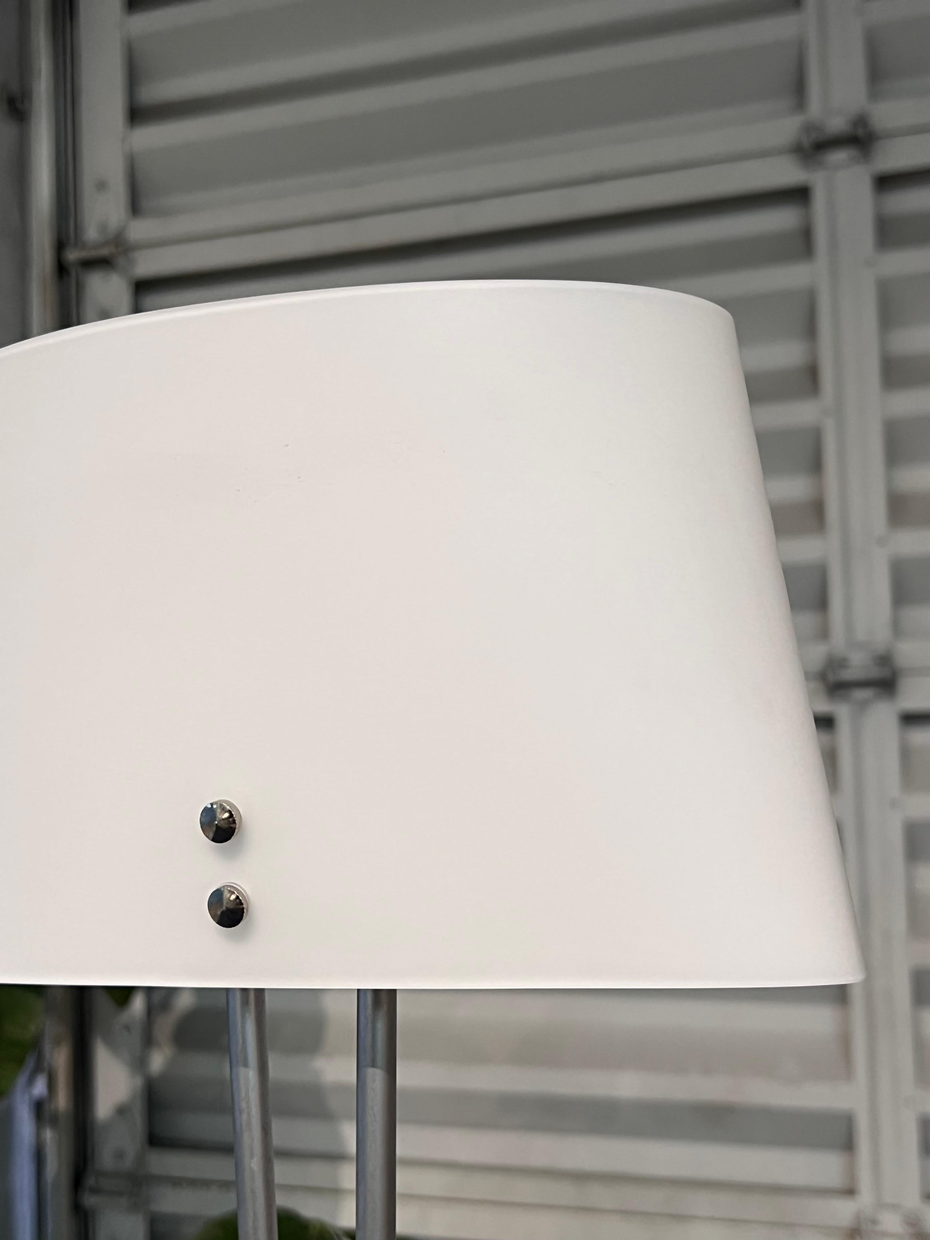 Lampada da terra in acciaio e murano bianco di Valerio Bottin Vitt Terra Series per Foscarini in vendita 5