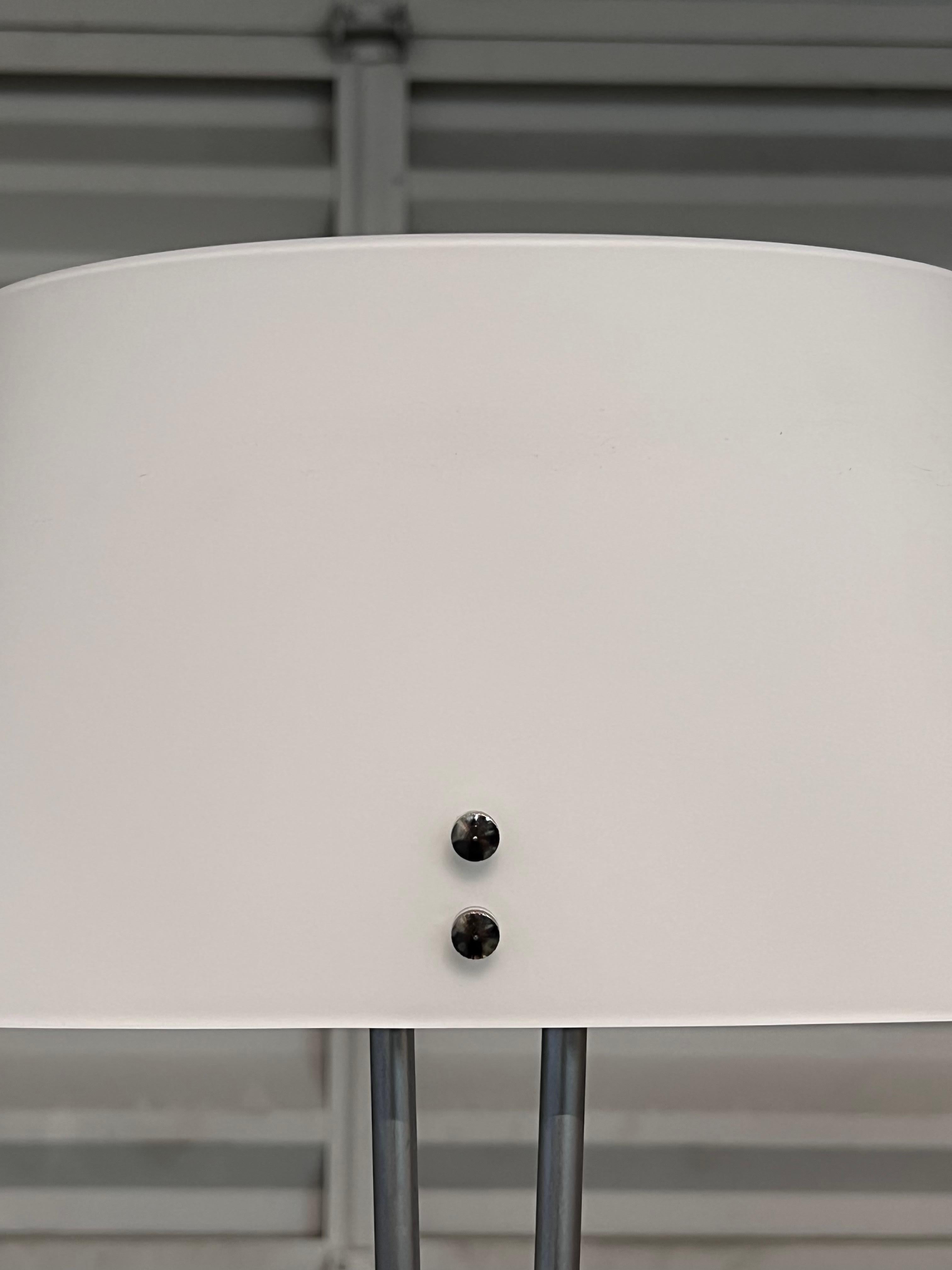 Valerio Bottin Vitt Terra Series White Murano and Steel Floor Lamp for Foscarini For Sale 6