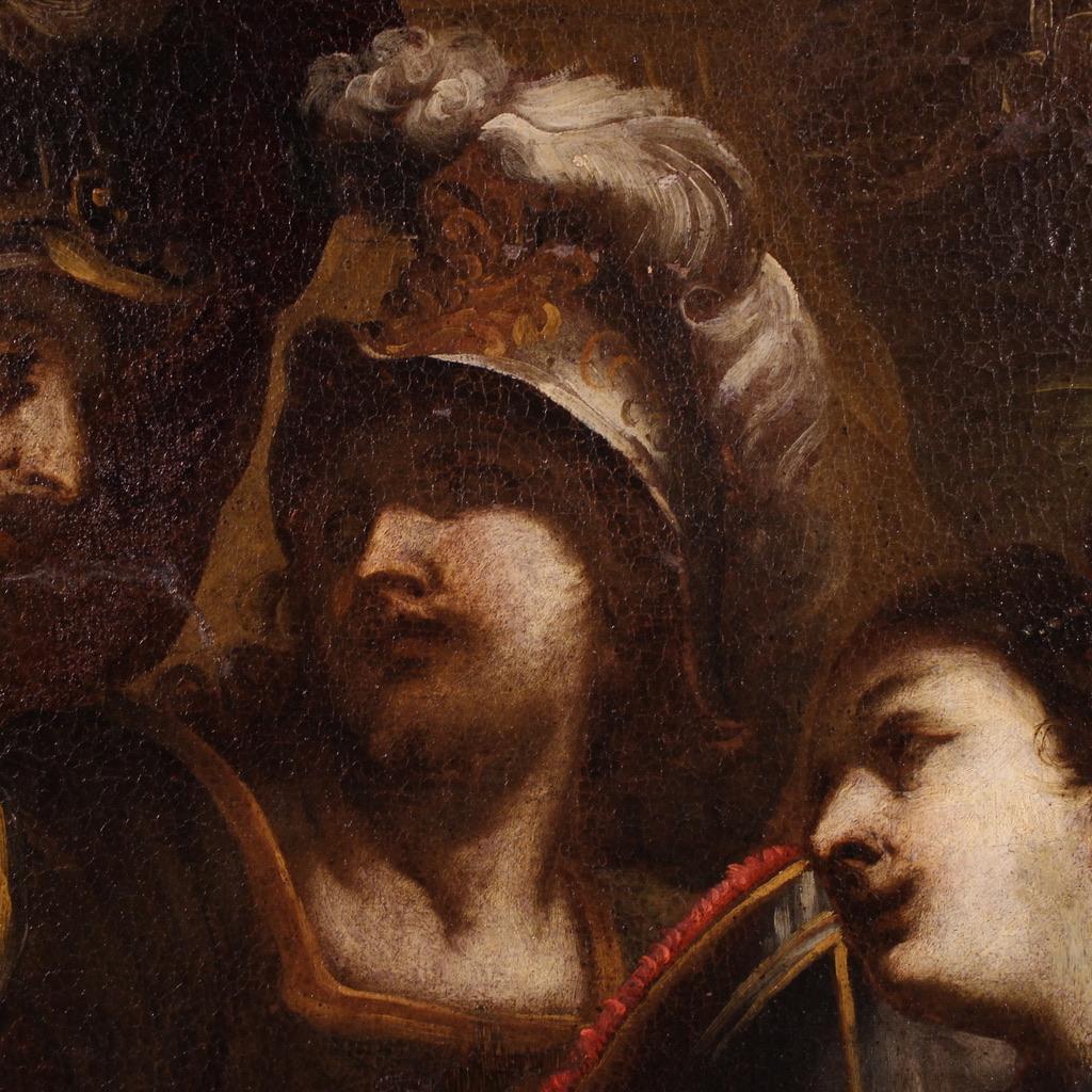 17th Century Oil on Canvas Antique Italian Mythological Painting, 1640 en venta 7