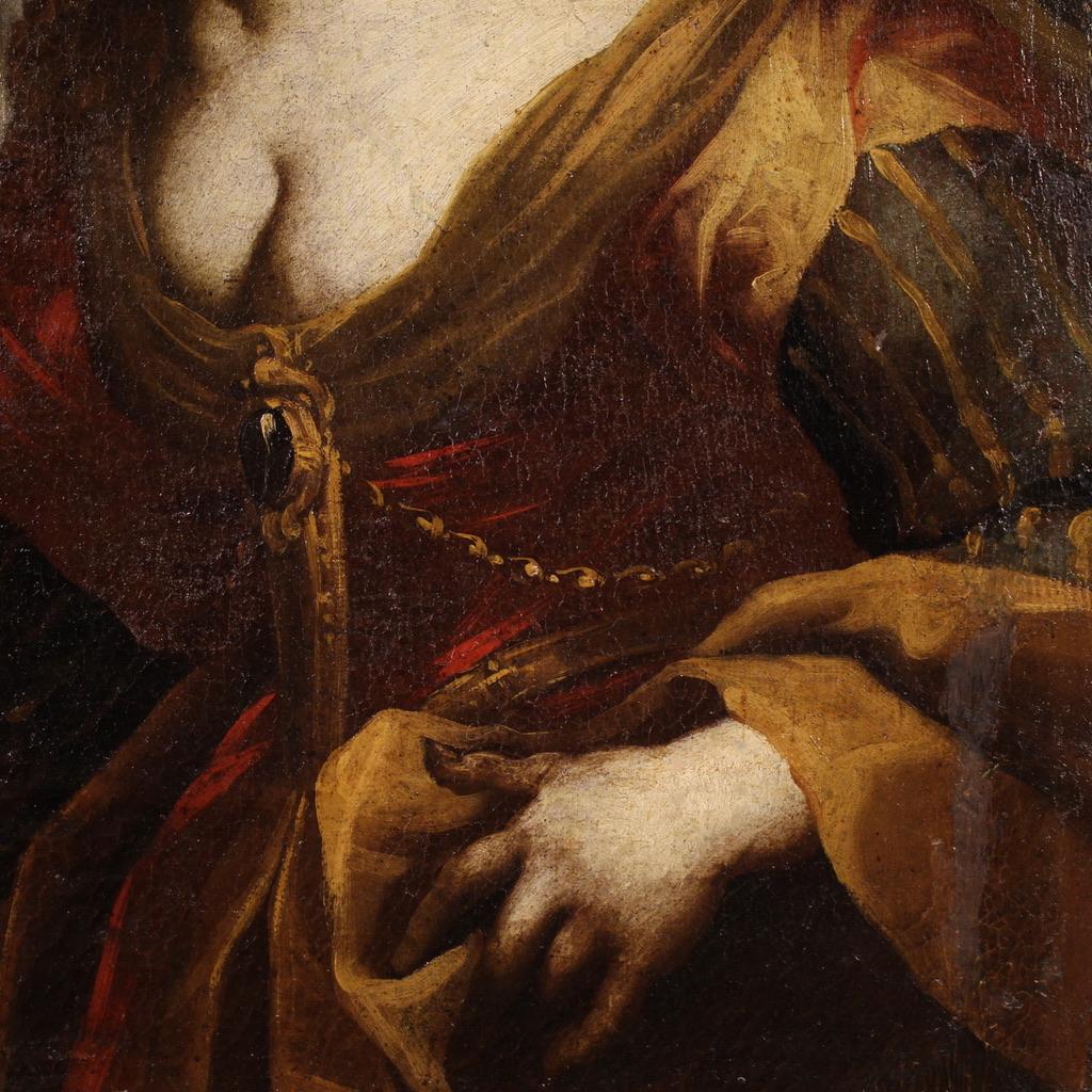 17th Century Oil on Canvas Antique Italian Mythological Painting, 1640 en venta 10