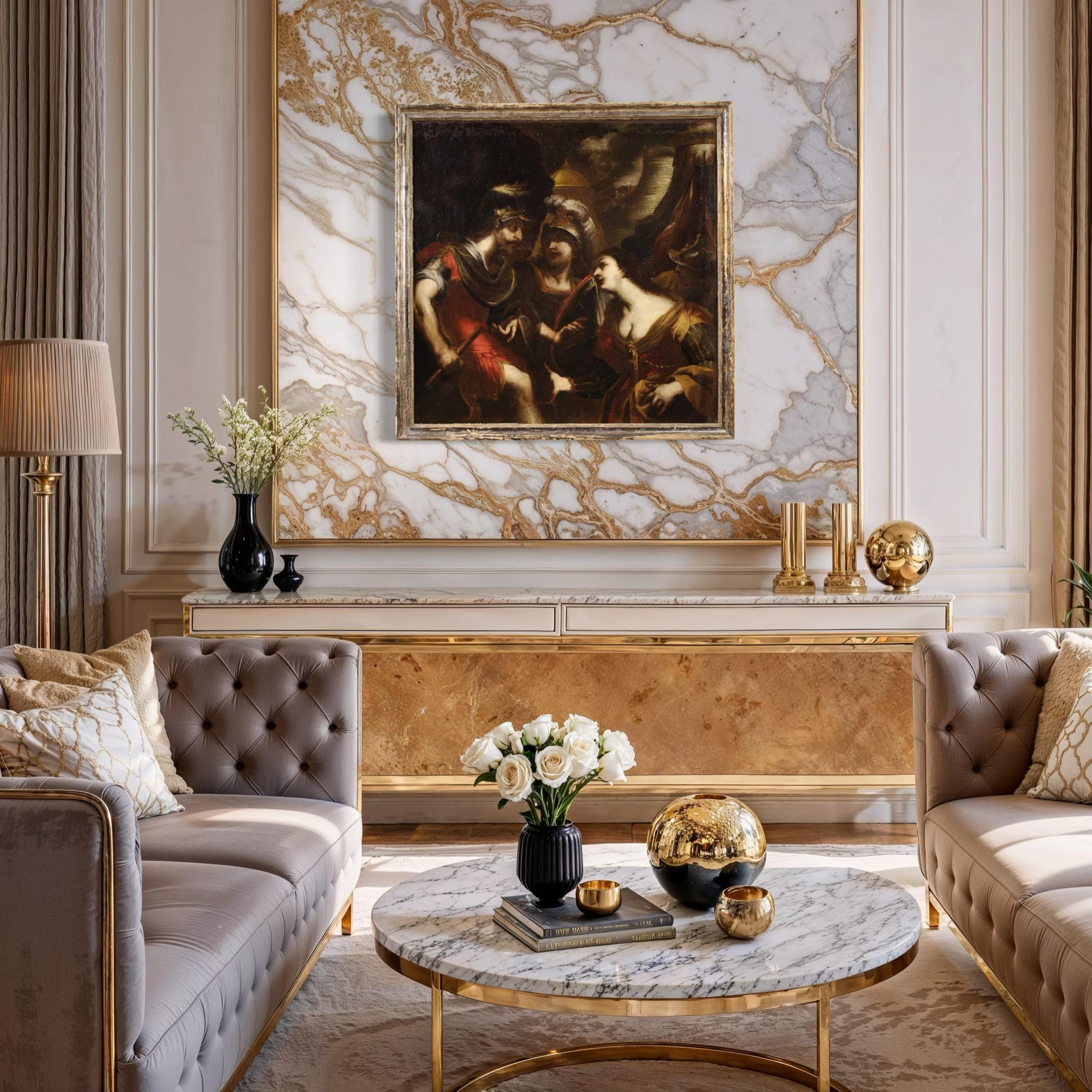 17th Century Oil on Canvas Antique Italian Mythological Painting, 1640 en venta 2