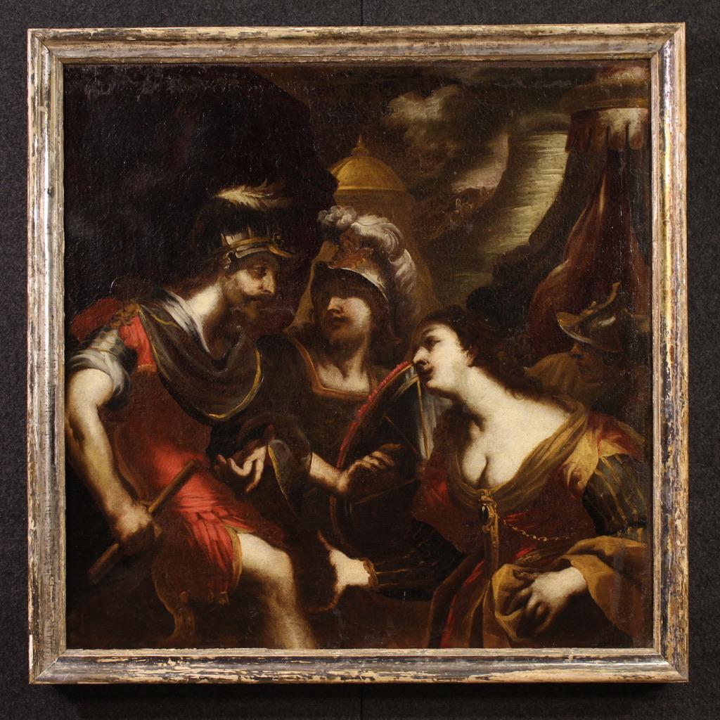 Figurative Painting de Valerio Castello - 17th Century Oil on Canvas Antique Italian Mythological Painting, 1640