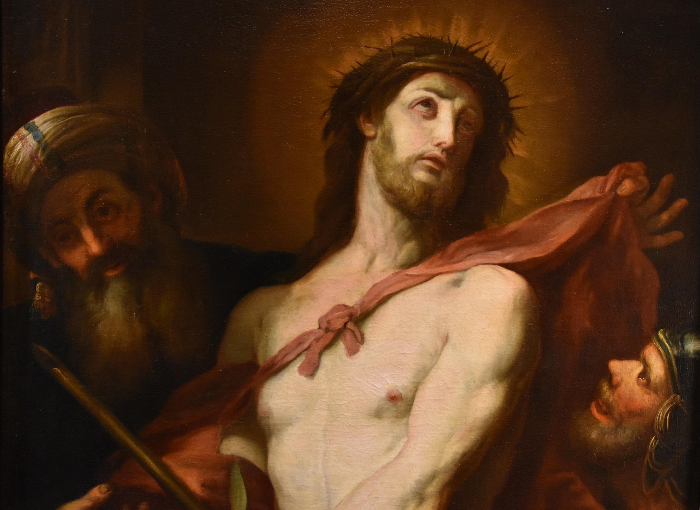 Ecce Homo Castello 17ème siècle peinture huile sur toile maître géorgien ancien en vente 10