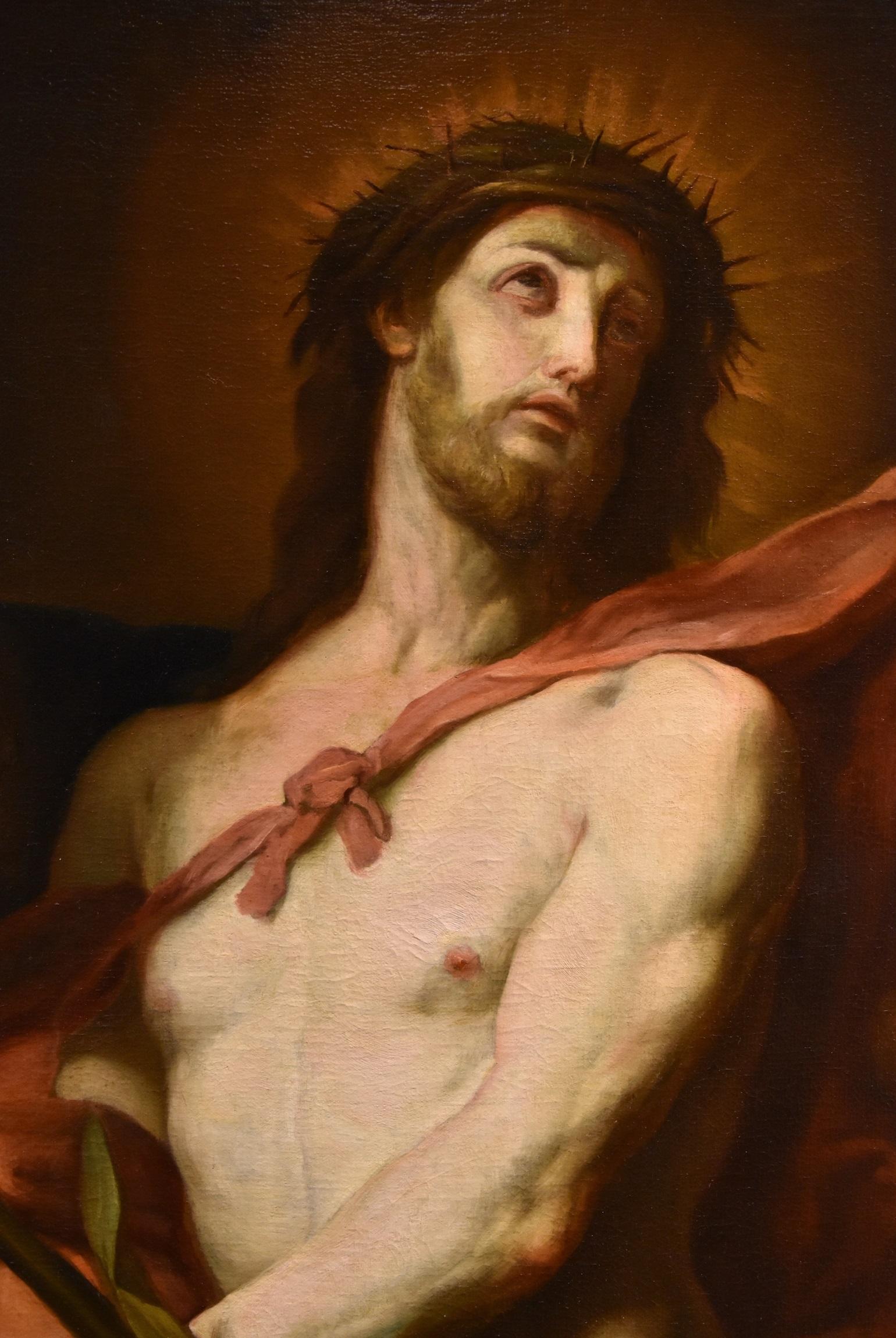 Ecce Homo Castello 17ème siècle peinture huile sur toile maître géorgien ancien en vente 1