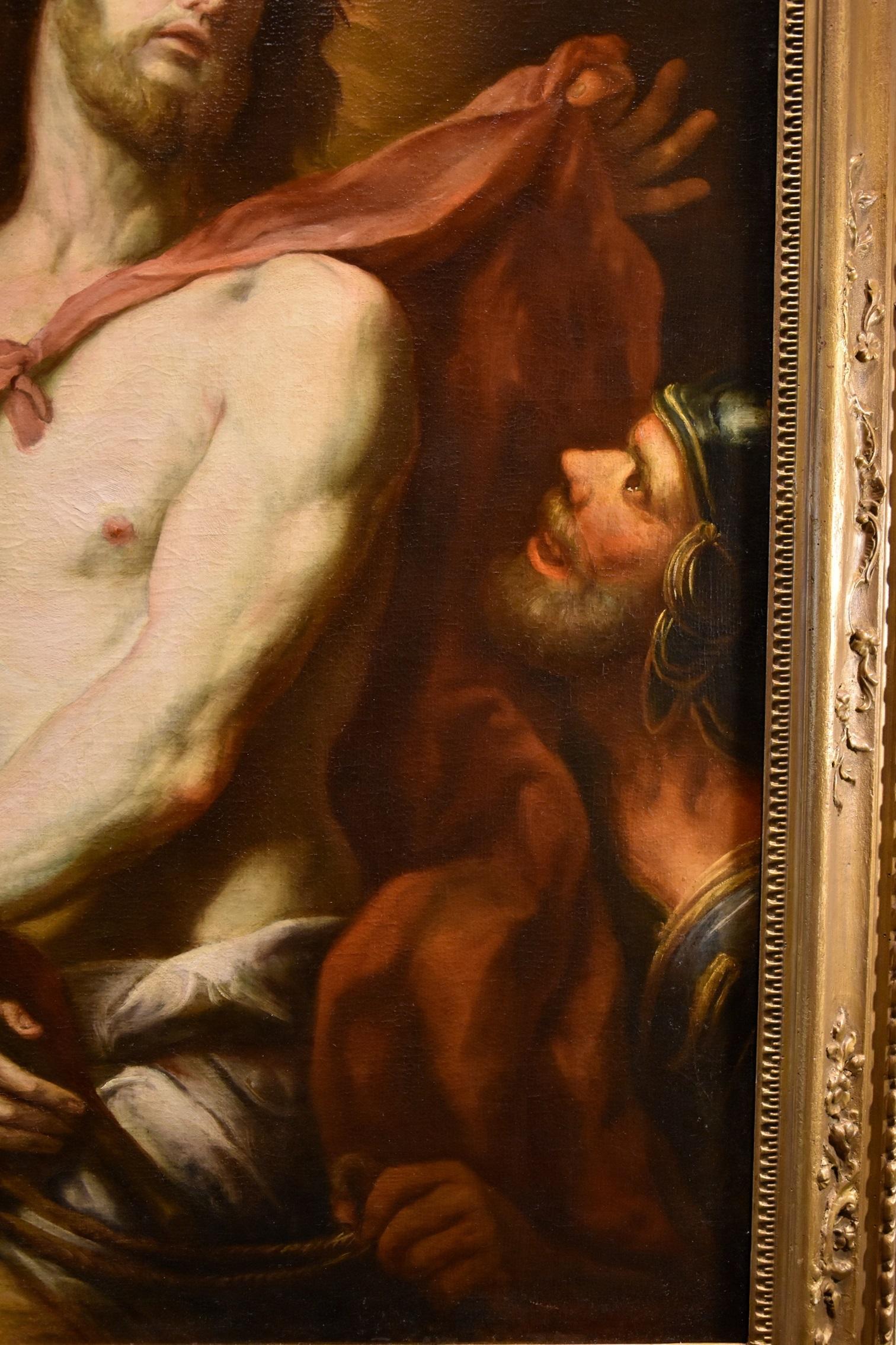 Ecce Homo Castello 17ème siècle peinture huile sur toile maître géorgien ancien en vente 4