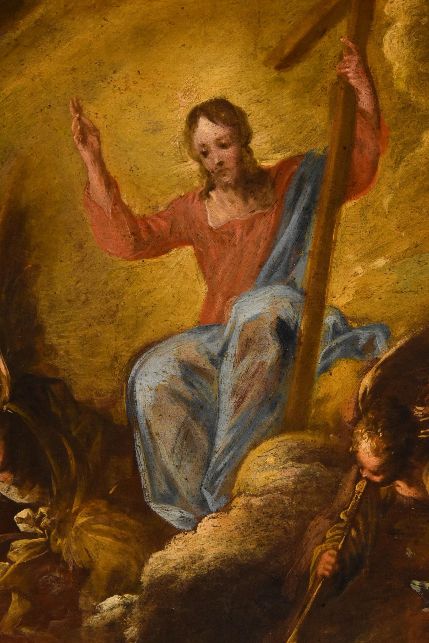 Last Judgement Resurrection Castello Paint Oil on canvas Old master 17th Century 4