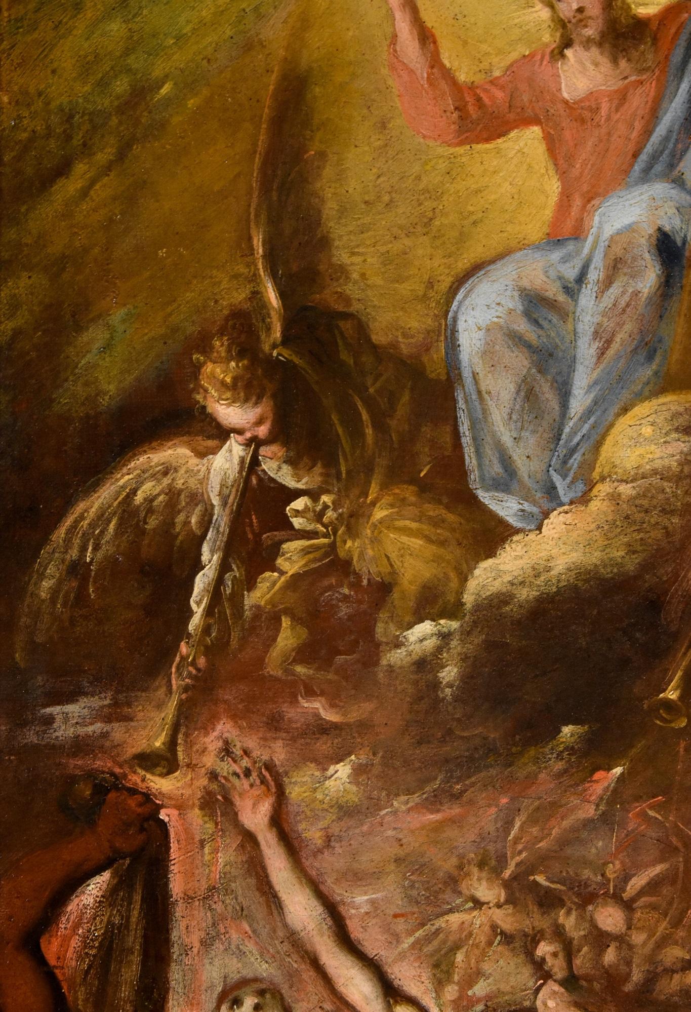 Last Judgement Resurrection Castello Paint Oil on canvas Old master 17th Century 2