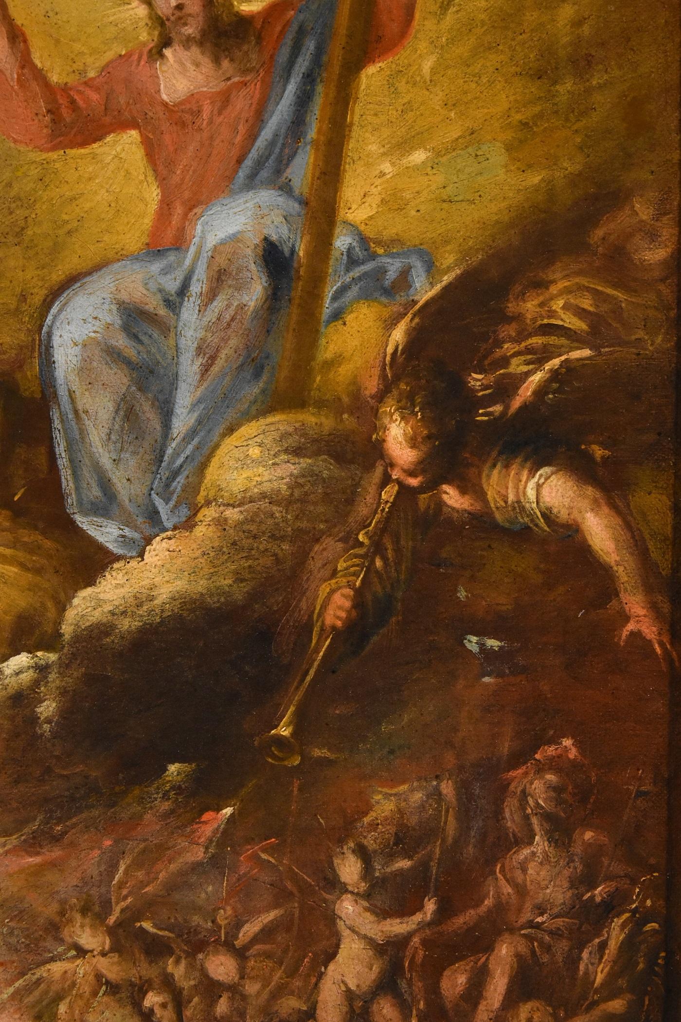 Last Judgement Resurrection Castello Paint Oil on canvas Old master 17th Century 3