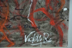 Composición - Técnica mixta sobre lienzo de Valerio Romagnoli - Años 2000