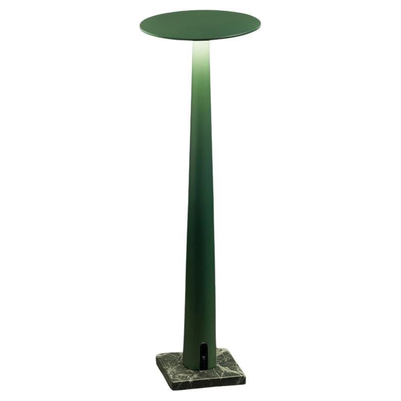 Valerio Sommella Portofino LED 2700K Table Lamp in Matte Green Marble Base For Sale