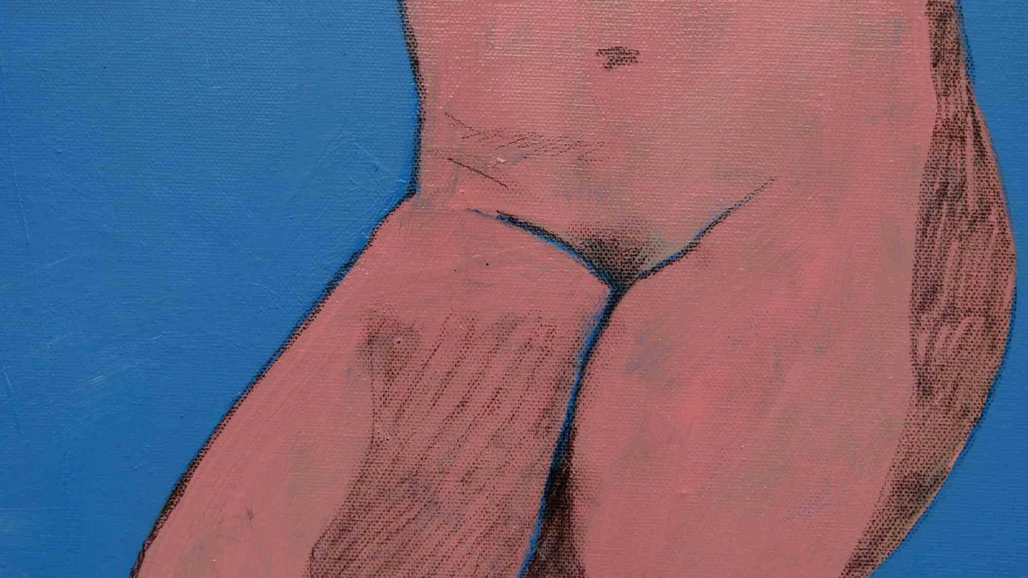Peinture à l'huile « It's Over » de Valeriya Shebelnichenko - 2023 en vente 1
